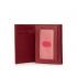 Portofel mic tip portcard din piele naturala DiAmanti Soverato Rosso Scuro OP-8420